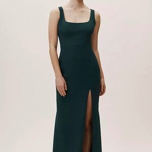 BHLDN Adena Square-Neck Maxi Dress
